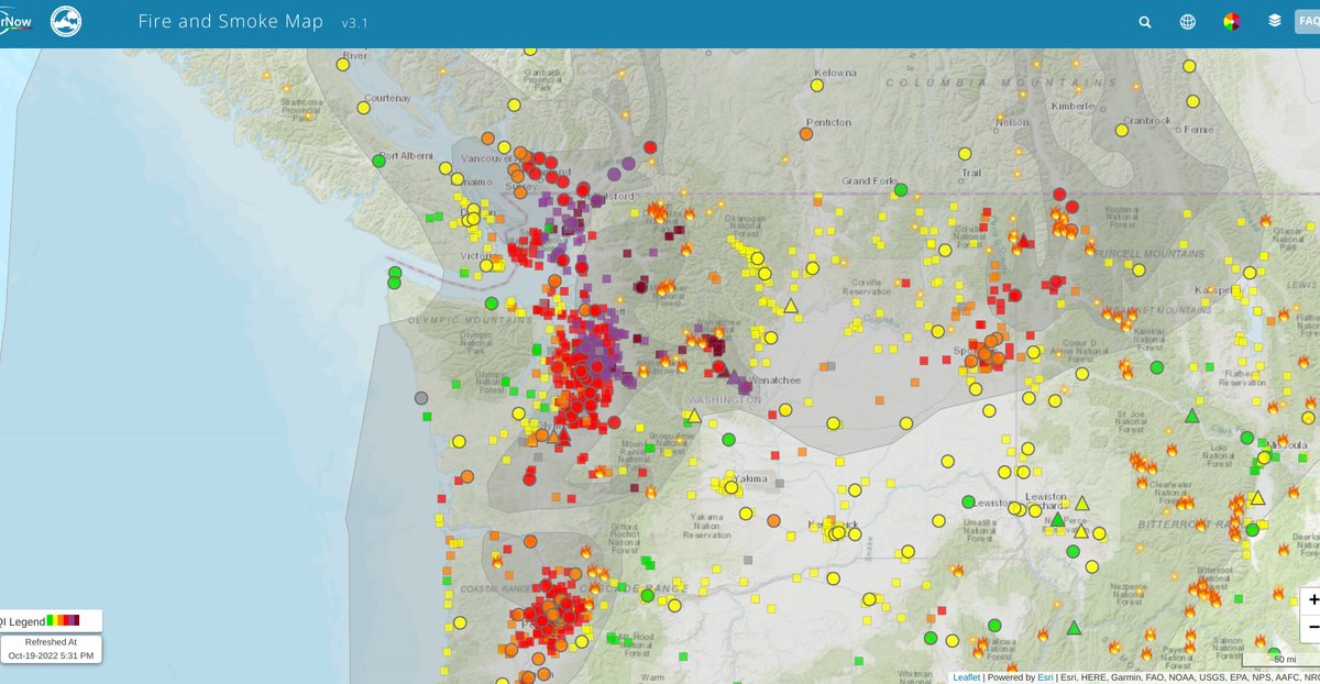 kbaker6's tweet image. It's Oct 19 and Seattle is blanketed in a cloud of thick smoke. That didn't happen growing up, even during the warmest stretches of summer.