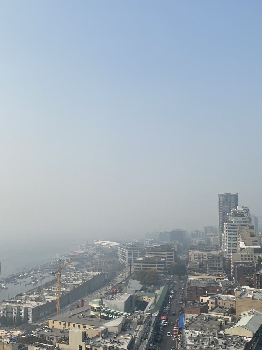 Another surreal smoky October day in Seattle. Yuck.