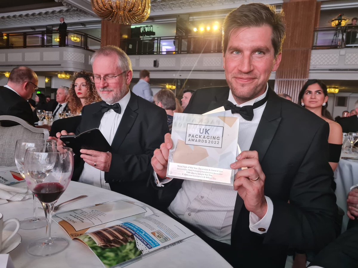 MPMAUK's tweet image. All worthy winners! Good luck to the rest of the categories. #ukpa22 @pw_williamsay #metalpackoftheyear
