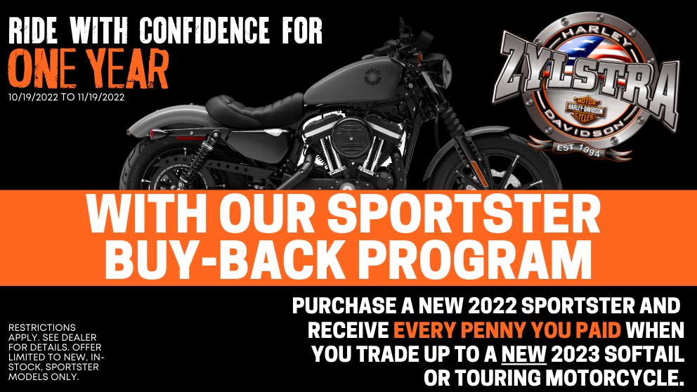 ZylstraHDAmes's tweet photo. Check out this promotion we're running until NOVEMBER 19th, 2022! 

Buy a 2022 Iron 883 from us and you'll see all of the money you paid back when you trade up to a NEW 2023 Softail or Touring Model!

#harleydavidson #hdmc #iowamotorcycles https://t.co/fCS8kgi8Uw