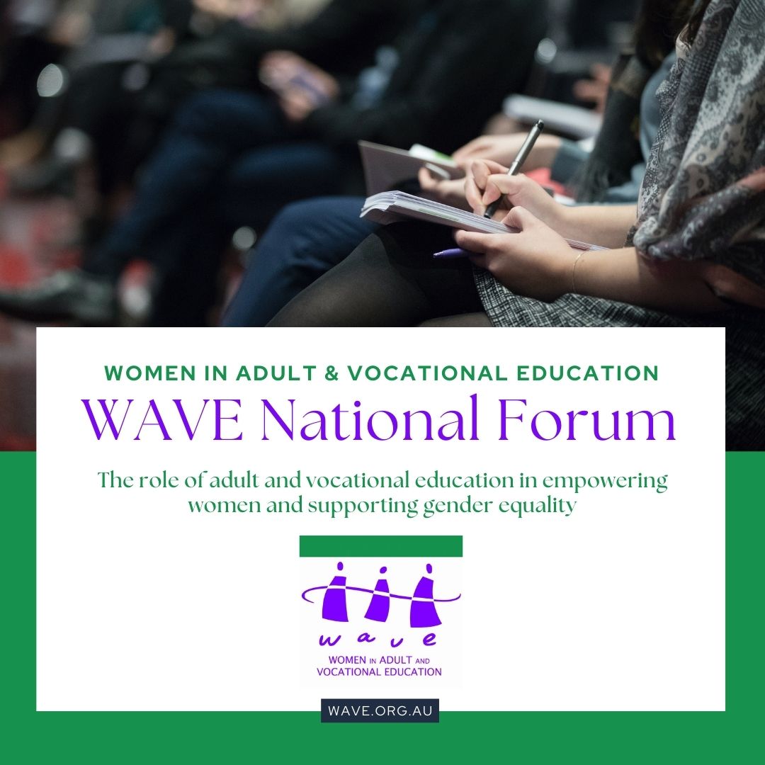 WomenAdultVocEd's tweet photo. It’s finally here – tomorrow 21/10 is the WAVE National Forum 2022!
It’s not too late though, do you want to join the conversation and discuss how you can contribute to further conversation?
Register today https://t.co/W5VpcLPGuY
#WAVEForum2022 #genderequality #womenleaders https://t.co/xBwHuJzJLq
