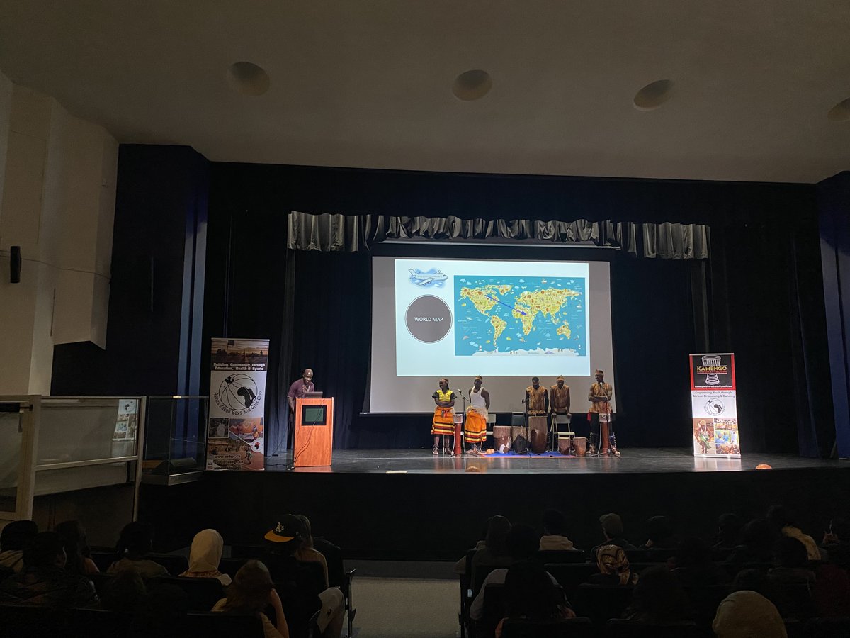StPaulOCSB's tweet photo. We were blessed today to enjoy a musical event by Kamengo Cultural Troupe. The energy was contagious &amp; inspiring. It was wonderful to see our students enjoying the performance. Merci to our @BSA_StPaul with the help of @MmeBishop, @RebeccaCarew8 &amp; @MissAGalloway #BeStPaul https://t.co/Tj0mFZrzyA