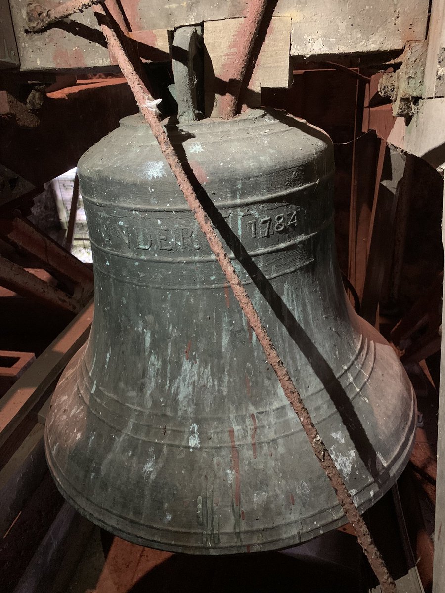 PembrokeBells's tweet photo. Bell Stories 2.1

The 2nd bell at St Mary's Pembroke was cast by half-brothers Charles &amp; John Rudall, Gloucester in 1784 - the only bell of the 8 of this date. 
Treaty of Constantinople was in 1784 - the Ottoman Empire agreed to Russia's annexation of the Crimea #bells #Pembroke https://t.co/GFUy6YWYoM