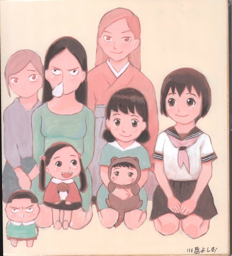 「川島よしおちゃんのBOOTH から色紙シリーズが出ました!令和四年の新作はこちら」|おてんば丼のイラスト
