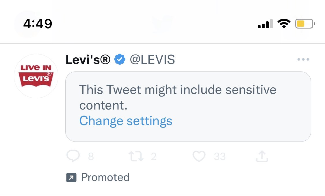 This is either genius use or marketing dollars or the world’s worst. What do you think? #promotingsensitivecontent