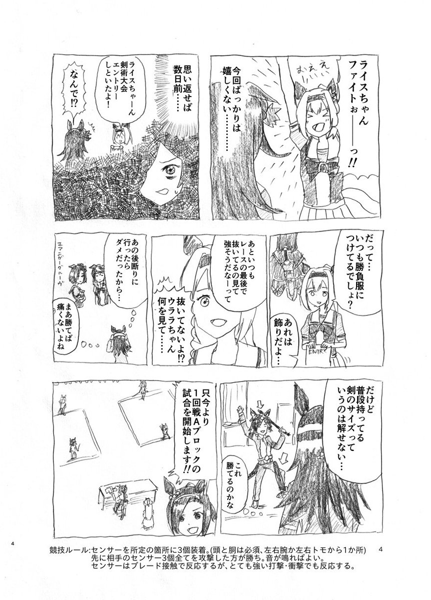 第1回ウマ娘剣術大会 p1-p3 