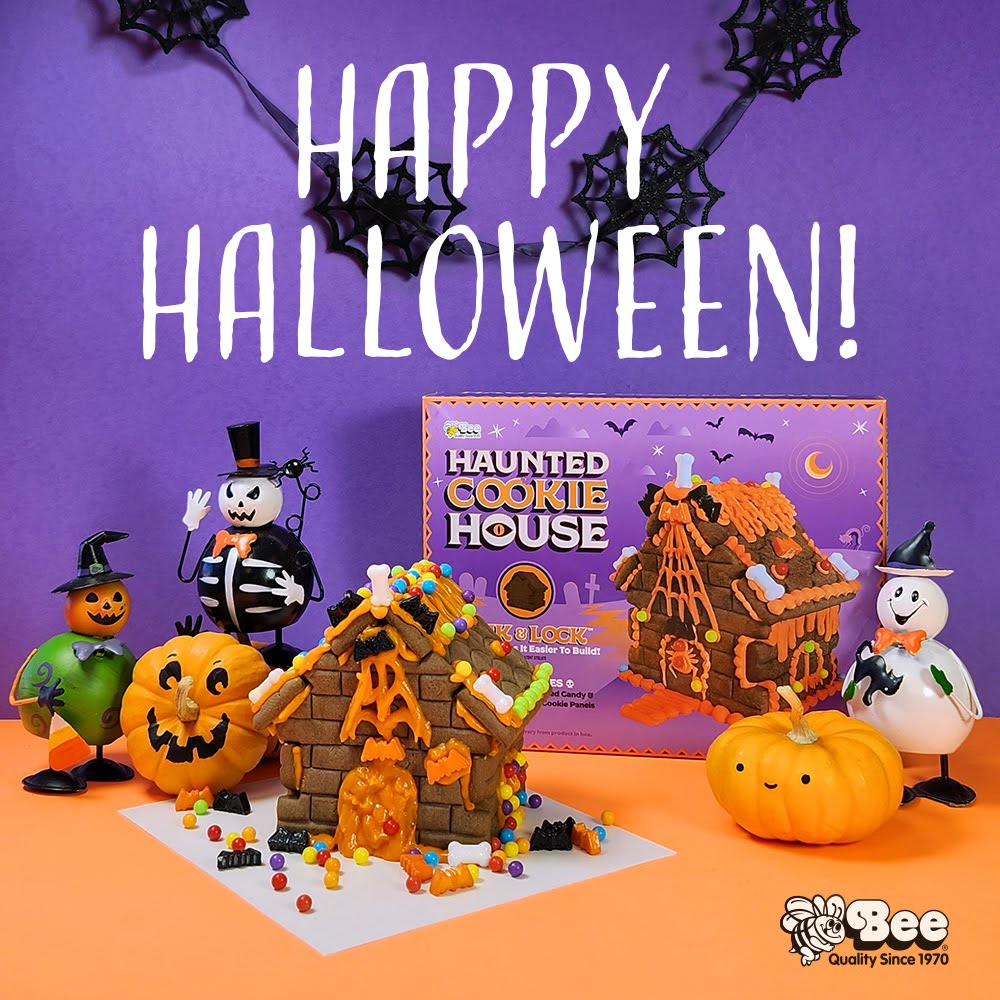beeinc1970's tweet photo. Have a spooky fun time when you decorate this Haunted Cookie House! 👻 Available now at select stores 🎃 #halloween #cookiedecorating #halloweencookies #candy https://t.co/i7hhInUcec