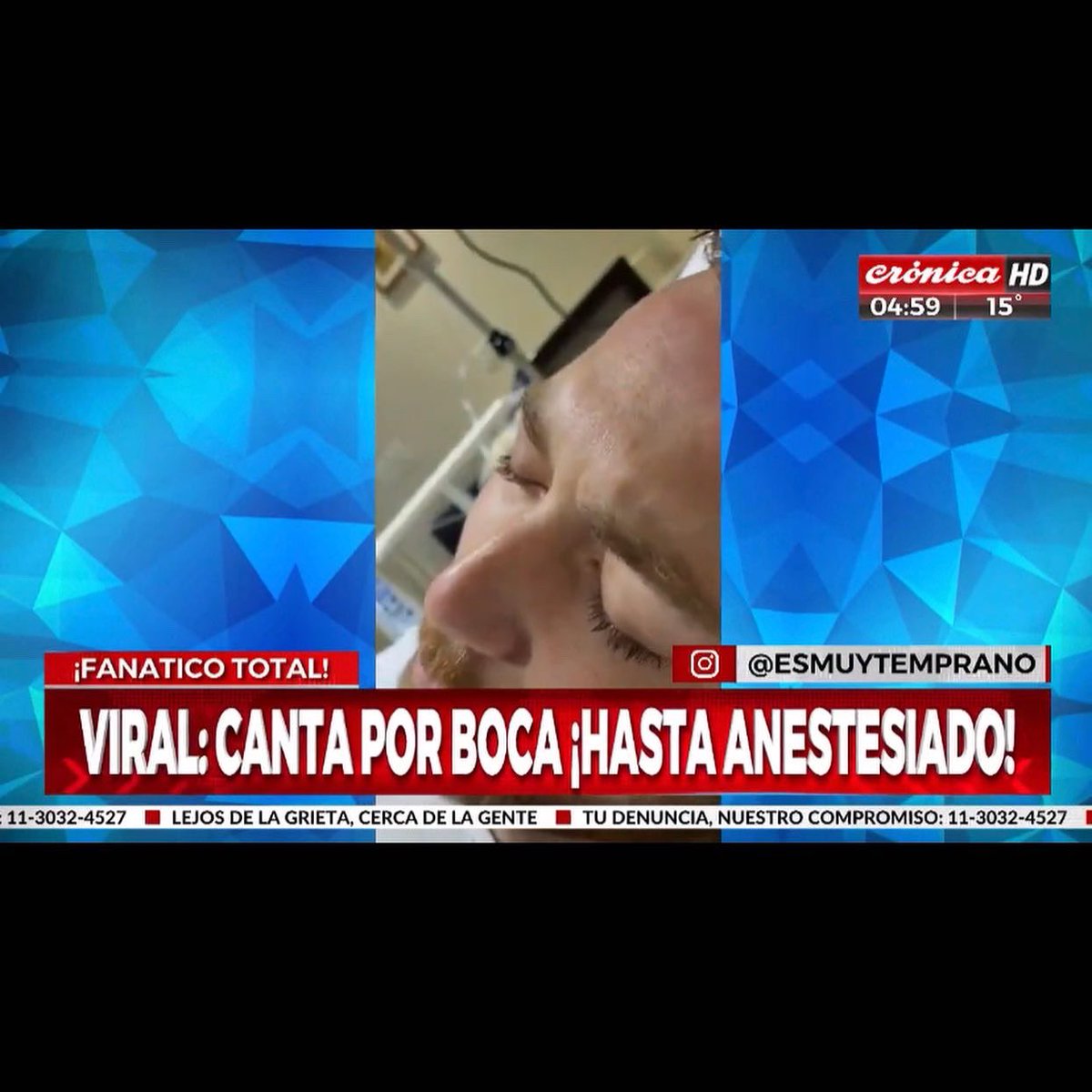 ArielAlessio's tweet photo. Todos somos Fede..
El hincha de Boca está loco?
Si, está loco.
Bostero cantando las canciones de Boca estando aún anestesiado luego de una operación de columna.
💙💛💙 https://t.co/Sw2OdXzpNU