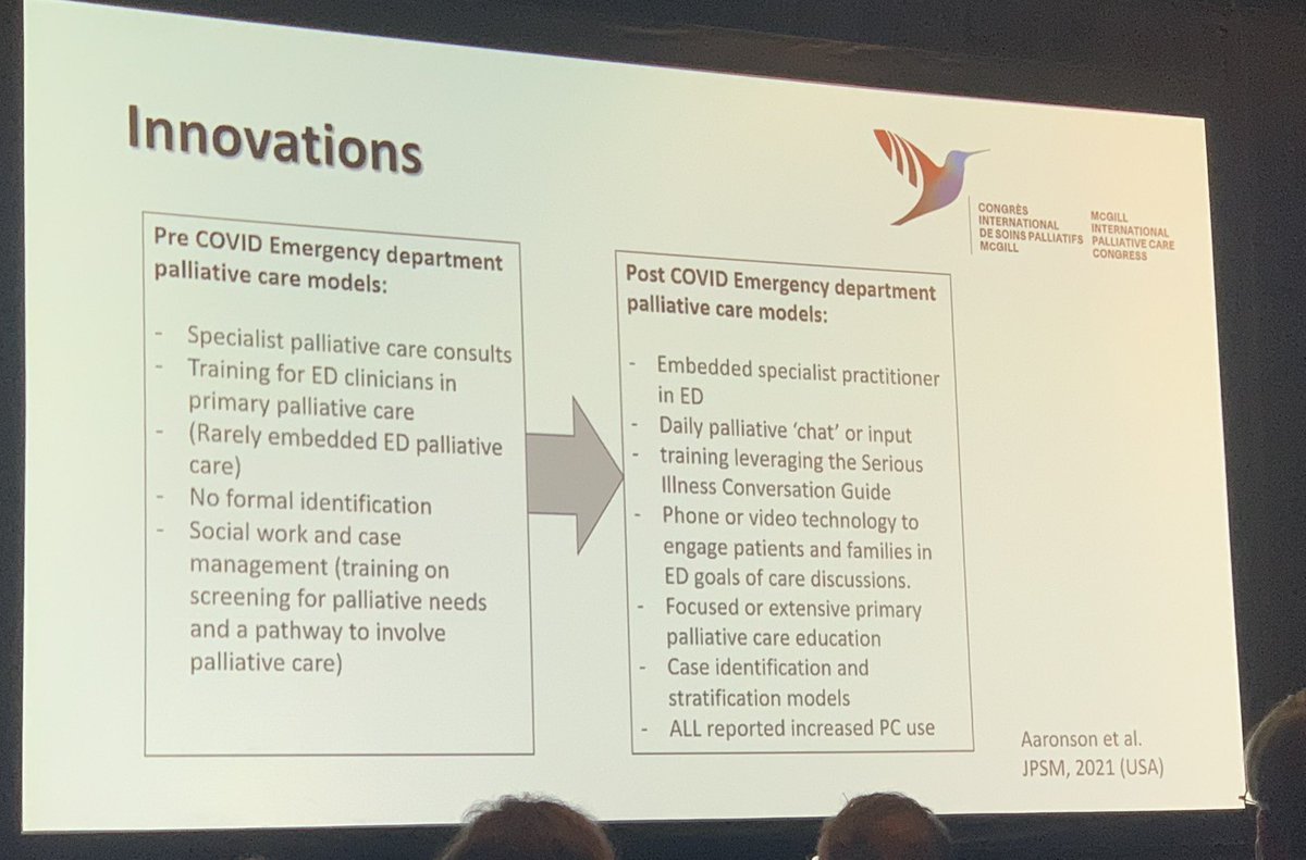 carinedavila's tweet photo. Highlight of #PalliativeCare responses in COVID times during @DrFlissMurtagh’s #mipcc22 plenary - innovations in palliative care in the ED. Amazing work by @AaronsonMD @bethanyrose_d @lpetrillz @jasonkbowman @VjacksonJackson @RitchieCS @policy911 @mstoltenberg7 @MGHPalCareGeri https://t.co/tZoDPt1Re5