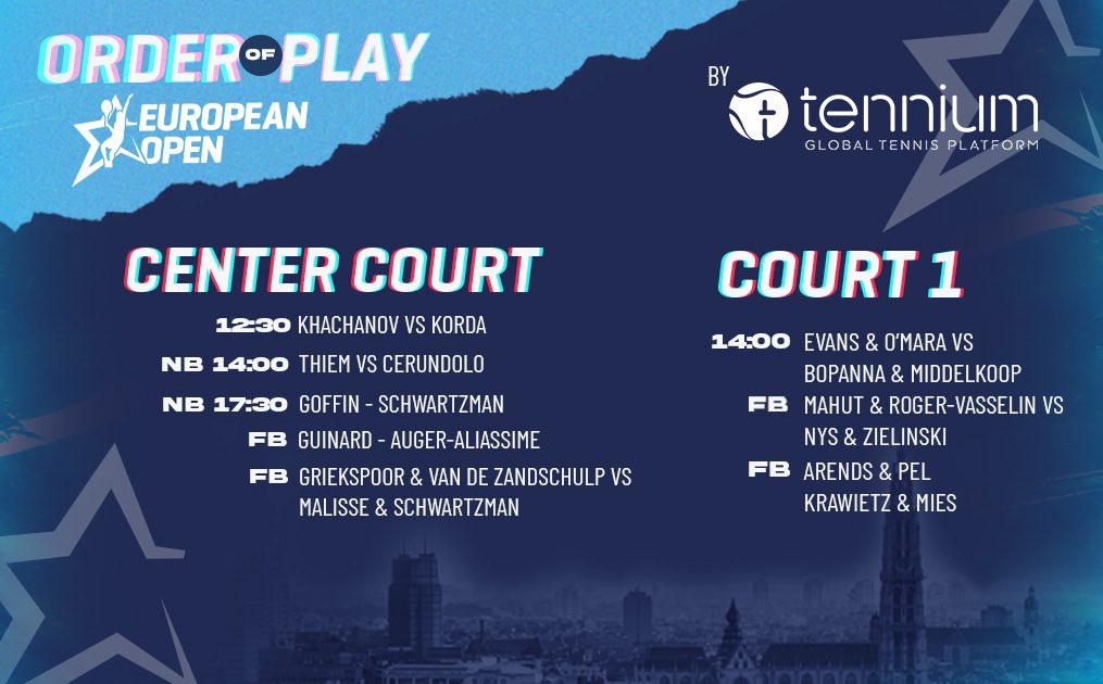 BNP Paribas Fortis European Open tweet media