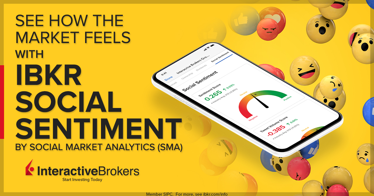 Spot positive and negative changes in investor attitudes with Social Market Analytics’ (SMA) patented social sentiment processing technology. Learn more at ibkr.com/smat #IBKR #investing #sentiment