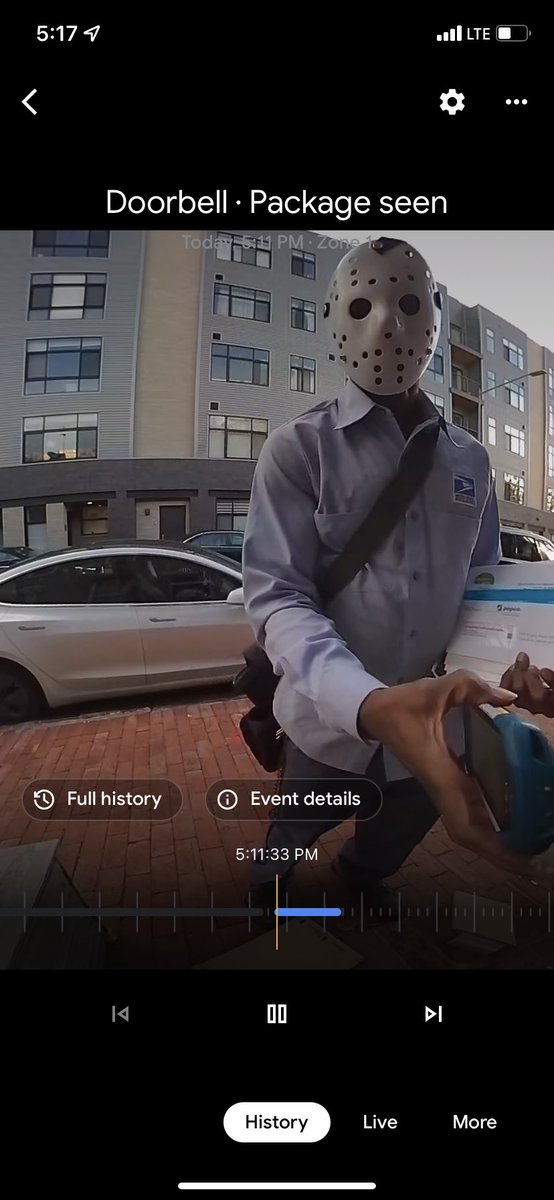 DC mail carriers + spooky season just adding a little jump scare delight to my day.