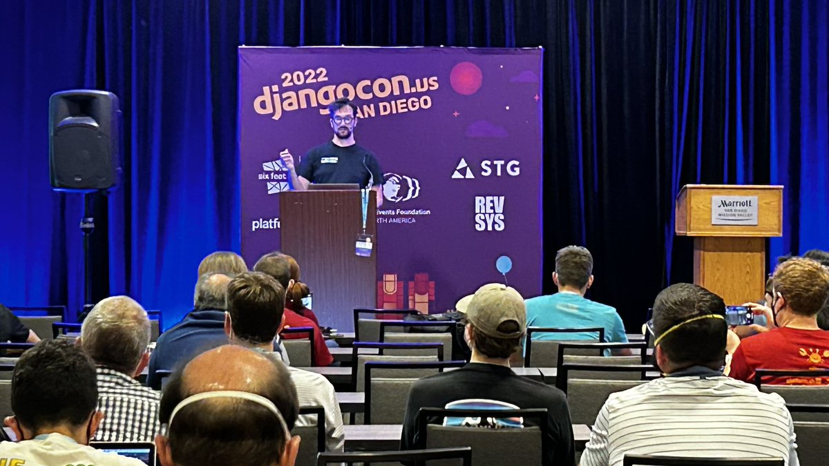 MohammedAtCal's tweet photo. Getting a full share of full text search in Django and Postgres! 🍱🫃 #django #djangocon #PostgreSQL #python https://t.co/fT9IWW7F2M