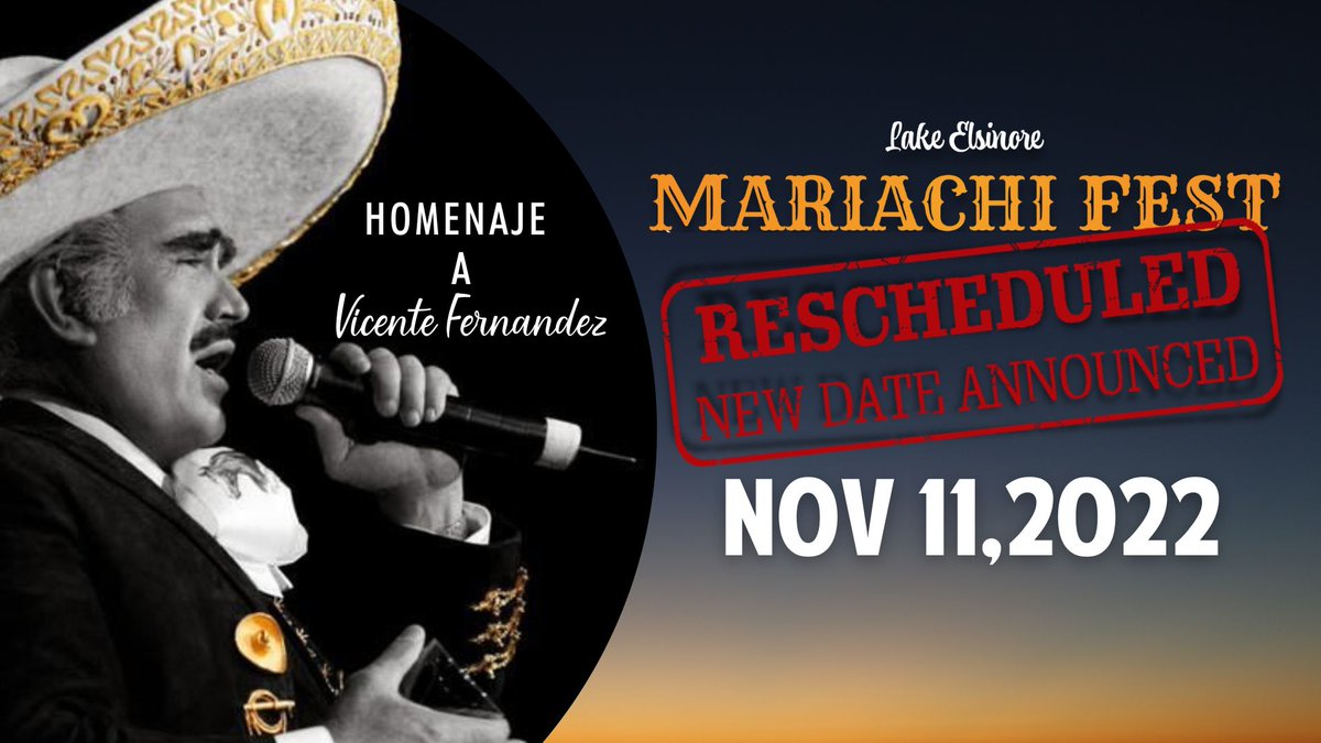 𝙉𝙀𝙒 𝘿𝘼𝙏𝙀, 𝙎𝘼𝙈𝙀 𝙎𝙃𝙊𝙒 Mariachi Fest has officially been rescheduled to Friday, November 11th! All tickets purchased for the October 15th event will be valid for the new date. Get your tickets now: lemariachifest.com