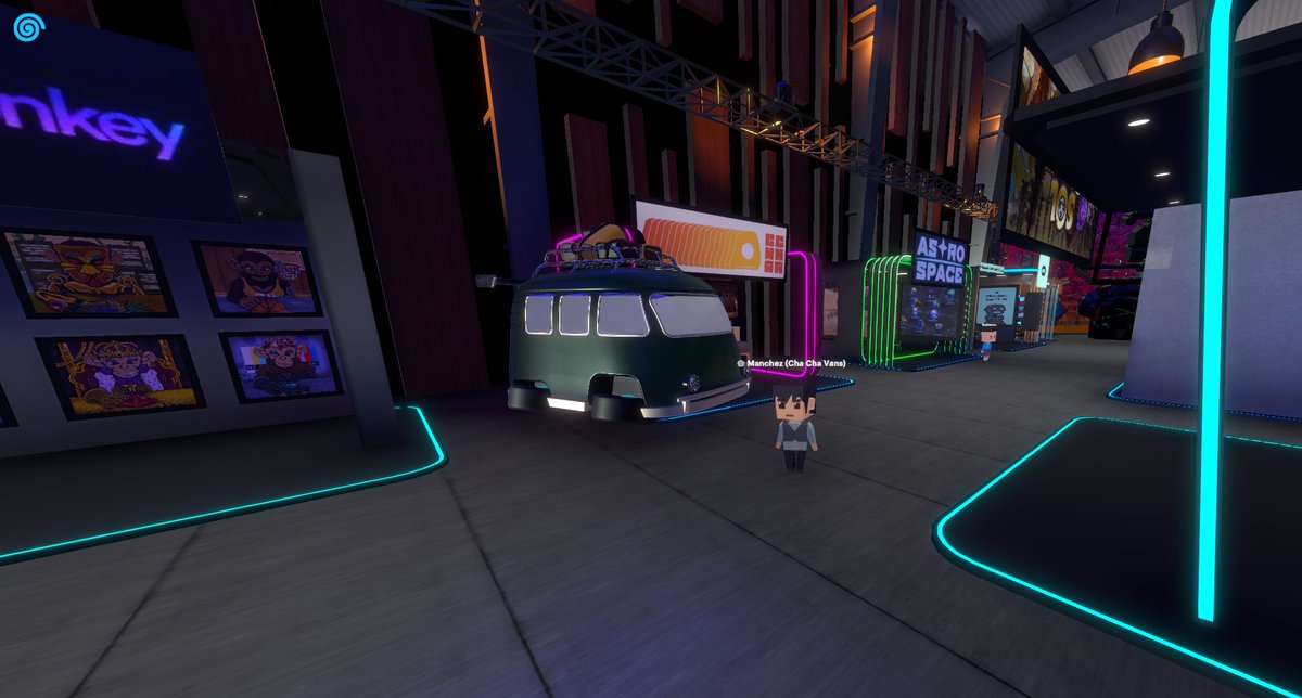 Thank you <a href="/_portals_/">Portals</a> and <a href="/EnigmaVentures/">ENIGMA</a> for having <a href="/ChaChaVansNFT/">Cha Cha Vans 🚐💨</a> at the Shark Tank event! So surreal to see the van inside Portals 🚐💨