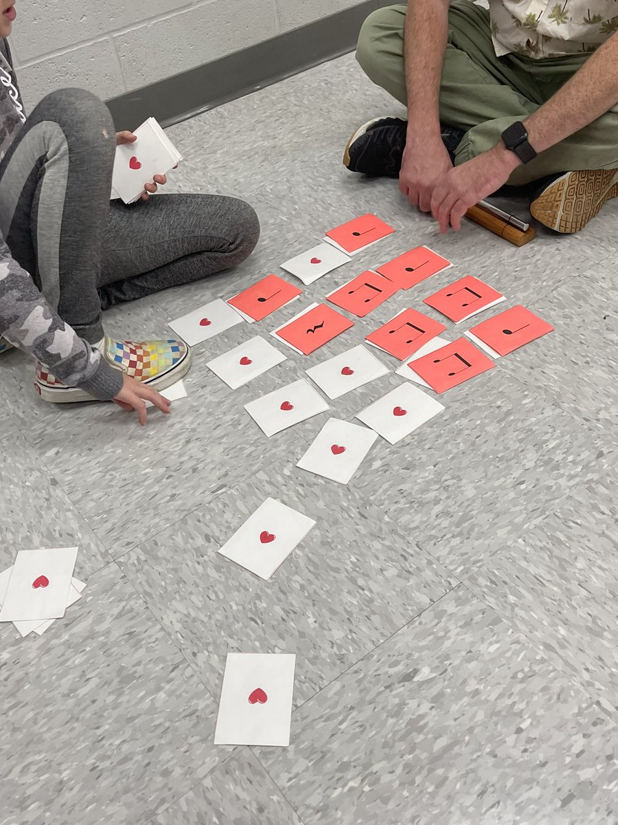 Mrs_Sarah_Kirby's tweet photo. Students in music class were creating their own rhythms today with their groups. Loved seeing what they came up with! 🎵#jces #olsd https://t.co/F37zVe6GXX