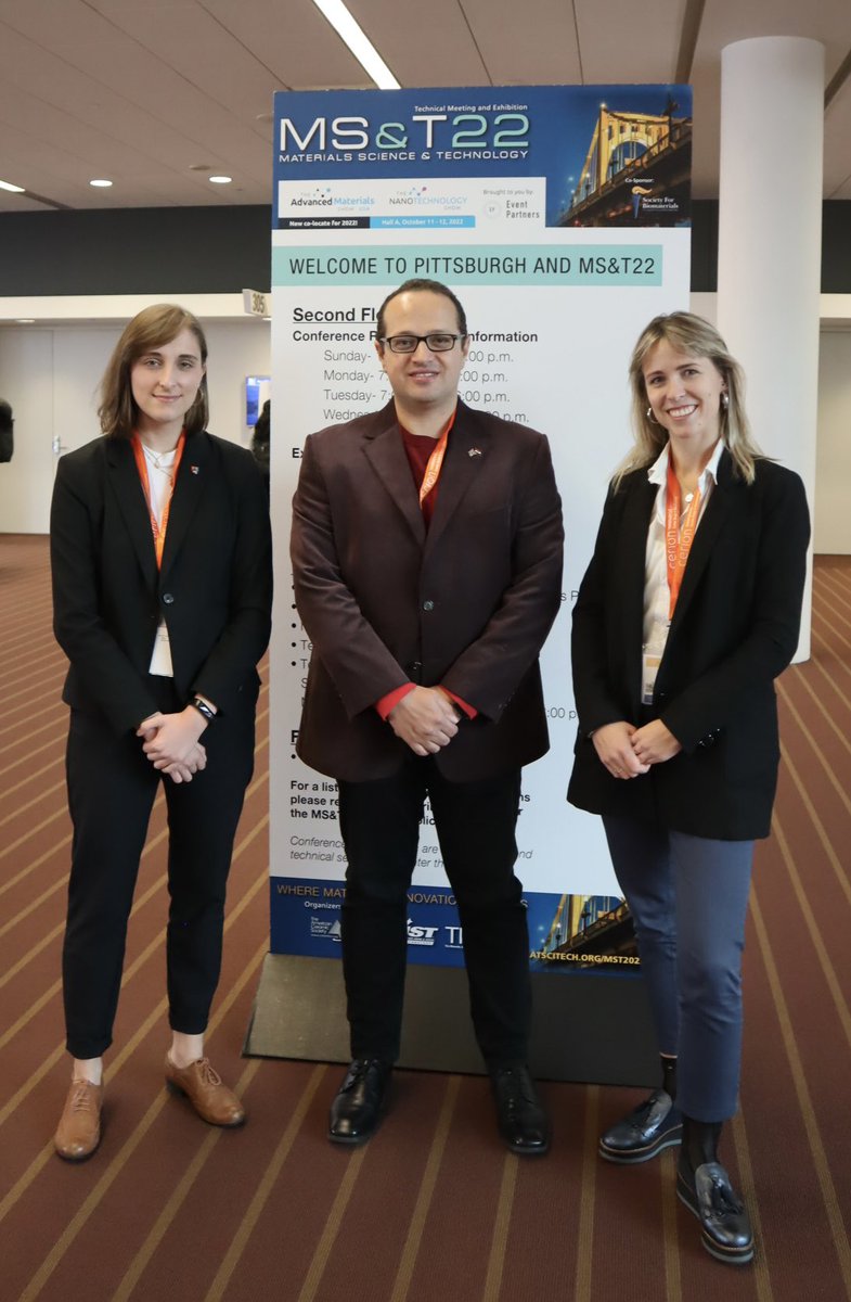 Milleret_a's tweet photo. It was great to present my work on additive manufacturing of Ni-Mn-Ga magnetic shape memory lattices at MS&amp;T 2022 (#MatSciTech2022) in Pittsburgh last week 🧲

It’s been really interesting to watch high quality talks, meet this community and discover this city! https://t.co/jihdMxfTxU