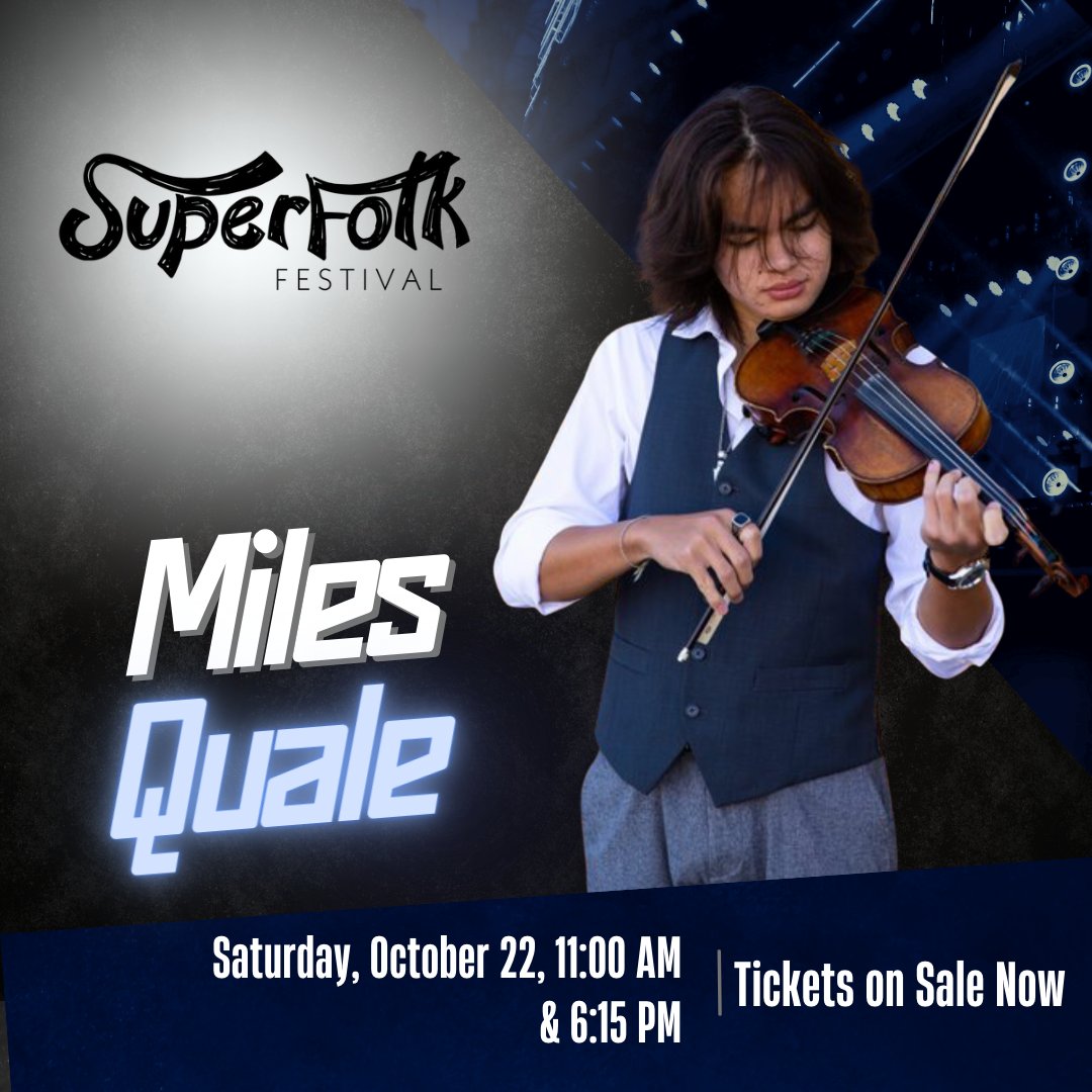 NWFolklife's tweet photo. Miles Quale, age 18, is a fiddler from Alameda, CA who plays and sings with depth beyond his years 🎻  Catch him solo and with Crying Uncle on Saturday &amp; Sunday at Superfolk Festival https://t.co/YVTs4dJ8ol https://t.co/ebUFxBJMMd