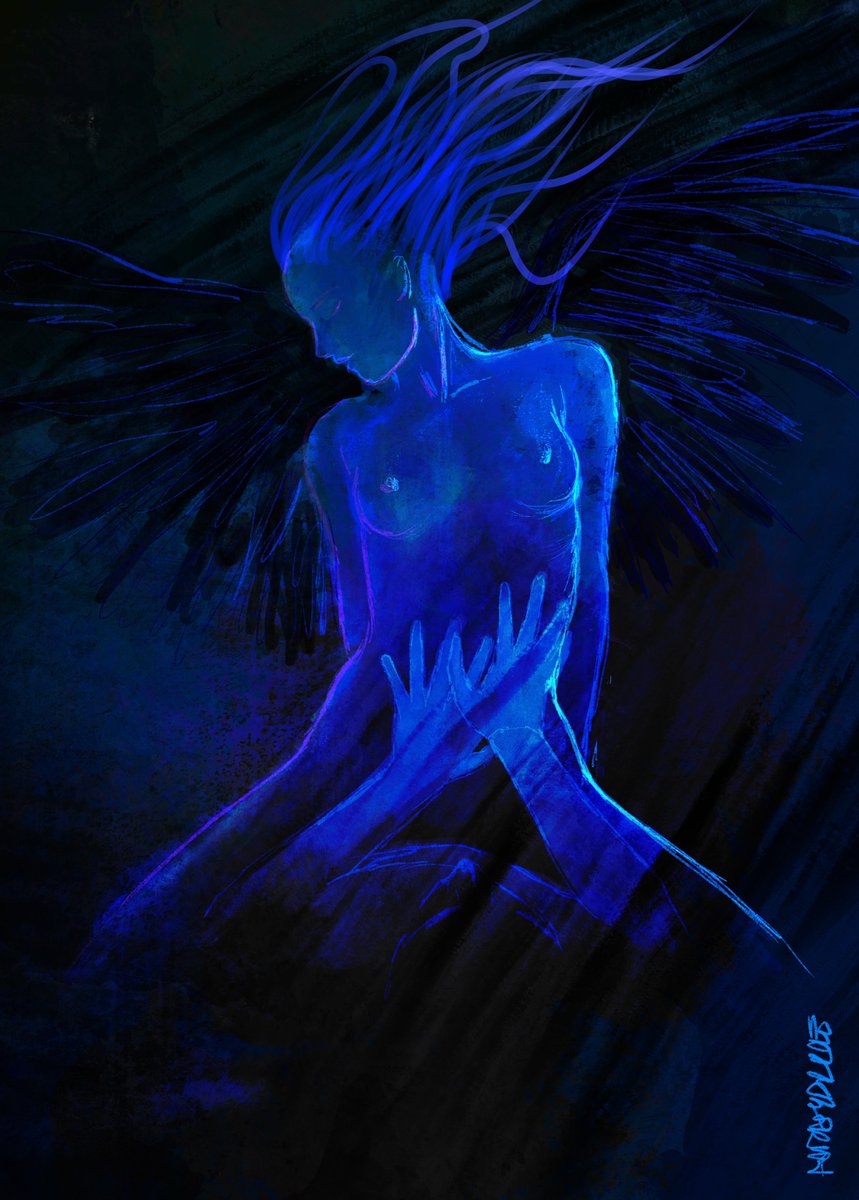 New #drawing ‘be my wings’ #procreate