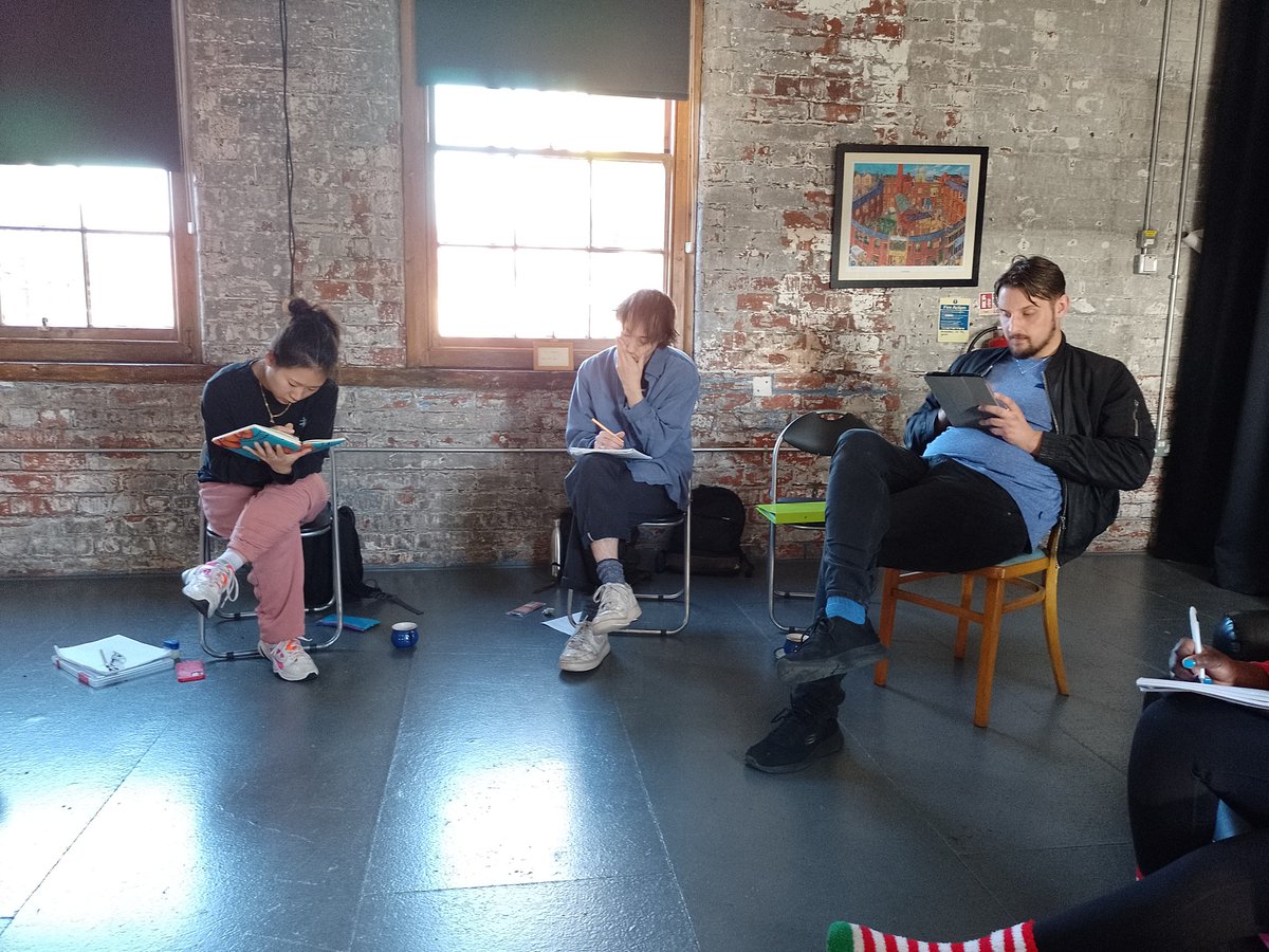 JacksLanternPro's tweet photo. Day 2 of R&D with #NathanGeering.
Getting into how each character expresses their feelings & how to convey the same emotion in different ways on stage.
#newwriting #comedy
See them in action on Friday 28th October @NottmPlayhouse
https://t.co/hM3P2EKhl5 https://t.co/gAk6Nkl0zH