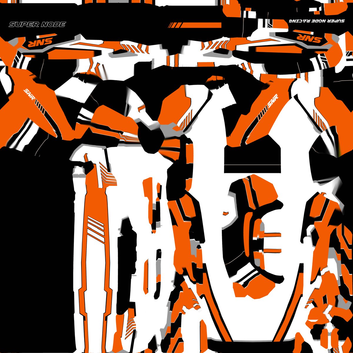 SuperNodeRacing's tweet image. BTW These paint jobs are done by customizing PNG templates that will be available (also the 3D models) for any artists who want create their paint jobs NFTs to sell. Here's an example of the PNG for a shell. #SuperNodeRacing #NewWorldNFTs