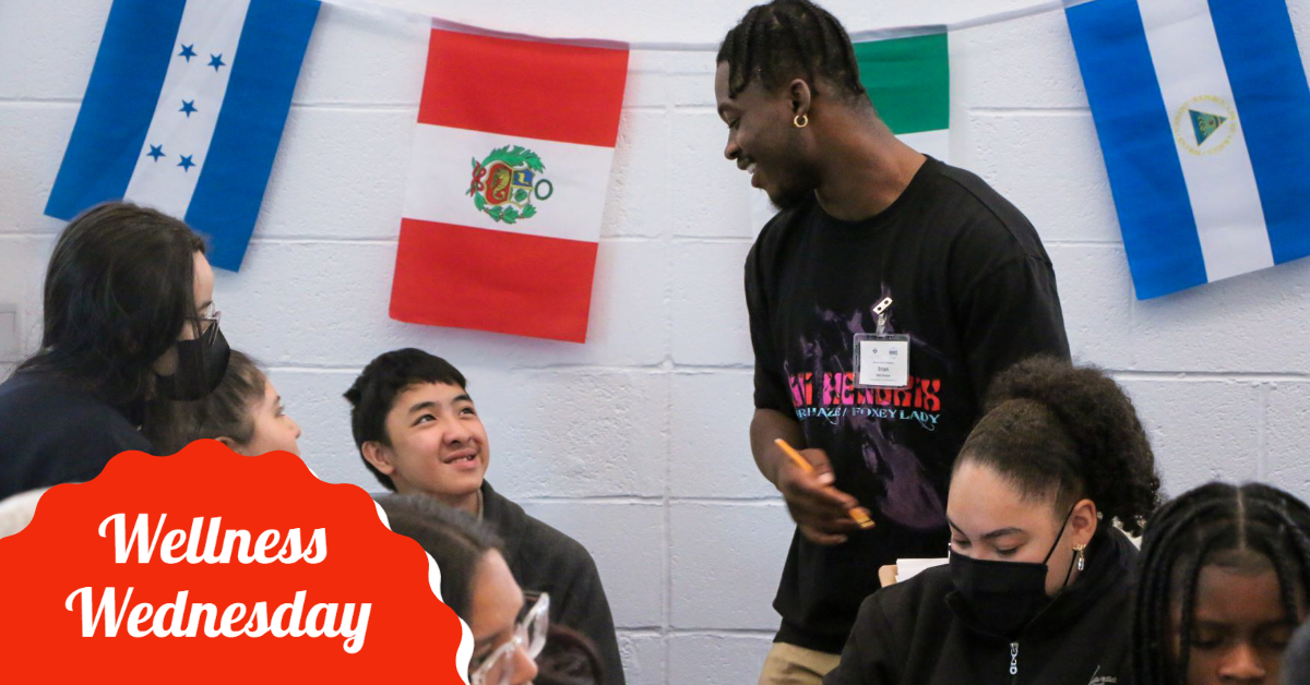 MIKEProgram's tweet photo. MIKE's favorite week of the year? #HealthEducationWeek, of course! This week we're highlighting our mentors like Brian who helps make everyday a wellness day for students. https://t.co/tXiAEYrqbm