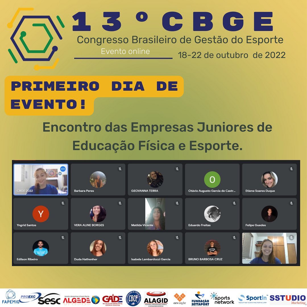 Ontem, 18 de Outubro de 2022, foi o DIA 1 do 13° Congresso Brasileiro de Gestão do Esporte. Mais um sucesso da ABRAGESP!

Vamos juntos! 😍🚀🇧🇷

#CBGE #ABRAGESP #GestãoEsportiva #SportsManagement #GestiónDeportiva #Brasil #LatinoAmerica #SouthAmerica #AméricadoSul