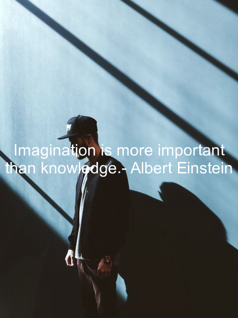 Imagination is more important than knowledge.- Albert Einstein https://t.co/vxoW03Bd6Q
