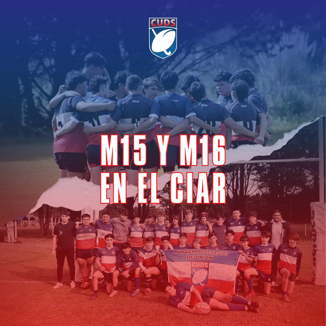 cudsoficial's tweet photo. NUESTROS POLLOS, CITADOS AL CIAR 🤩

🏉 Tras la gran participación de nuestra M15 y M16 en la Copa de Oro, alcanzando las semifinales del certamen, algunos jugadores de estas categorías dirán presente en el Centro Integral de Alto Rendimiento. https://t.co/lA9uWRexsH
