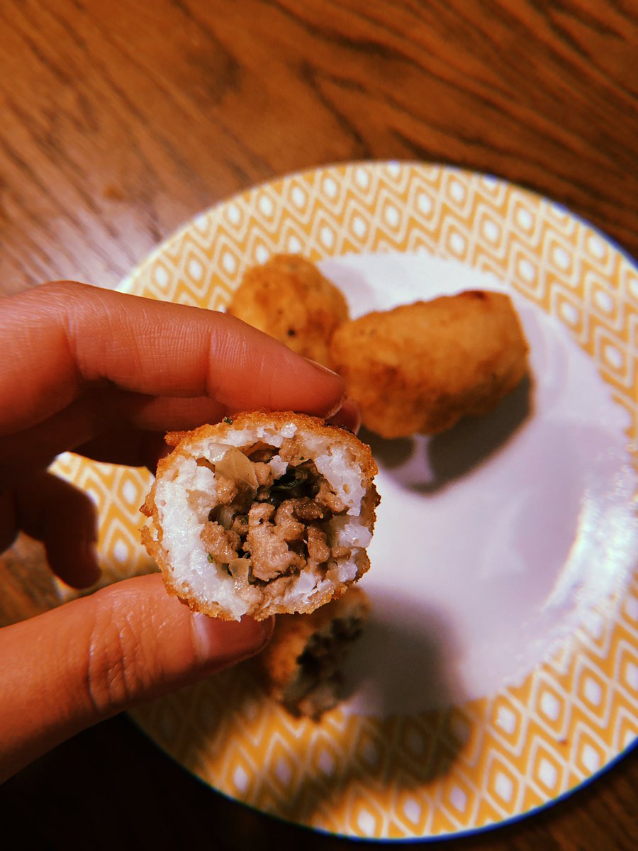 MeganHasoon's tweet image. Had a go at making kubba..

Whenever my Dad would visit Iraq he would always come home with a suitcase packed full of kubba (was probs more excited to see them than him tbh, sorry dad)
Mine will never taste quite the same as Bibi’s, but I like to think she would have liked them🥰