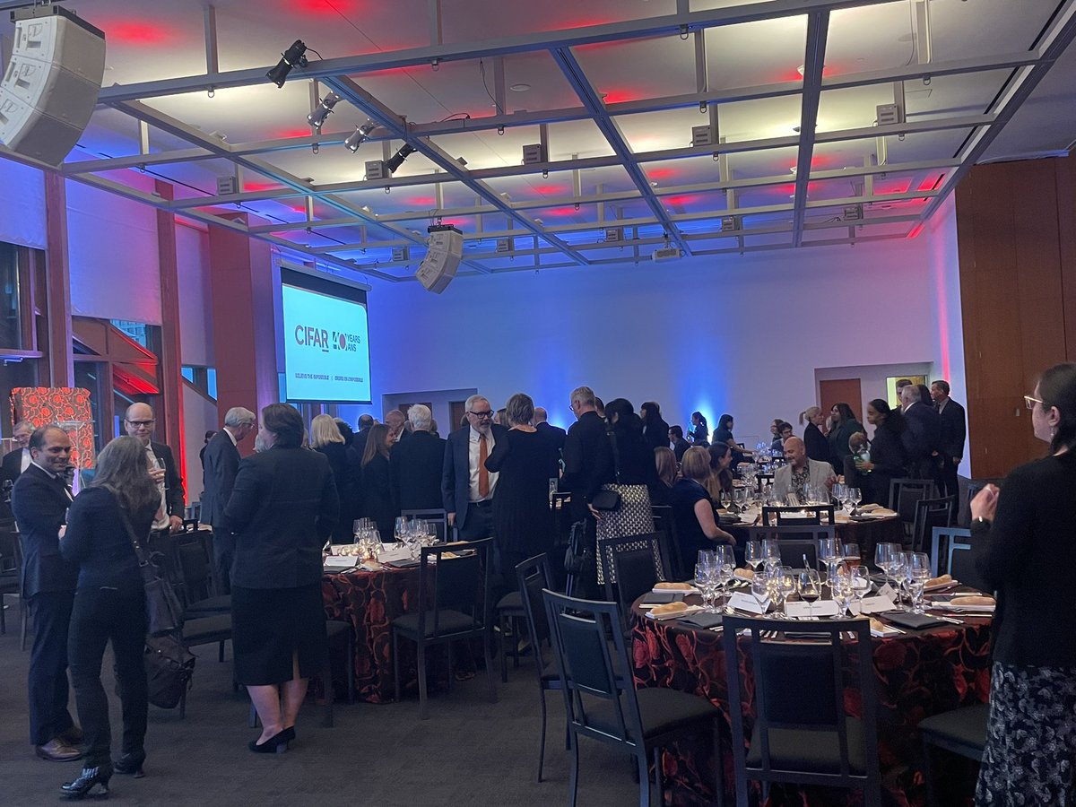 Tonight at the @AGOtoronto, CIFAR and the scientific community are celebrating @AbernsteinCIFAR and his 10 years of leadership — follow along on our channel this evening to see all the highlights 🎉