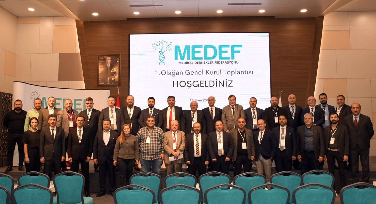 Medeffederasyon's tweet photo. Medikal Dernekler Federasyonu (MEDEF) 1.Olağan Kurulu 13 Ekim 2022 tarihinde gerçekleşmiş olup; Teşrifleri ile bizleri onurlandıran tüm misafirlerimize teşekkür ederiz.
@Kosgeb @ostimosb @tdpv2016  @sgk 
@medikalkume @ostimteknikuniv @TSEKurumsal @titck @AHMETAYSAM https://t.co/yutmNnMEiI