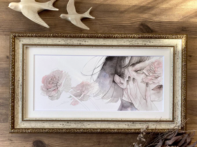 SOLD OUT THANK YOU人の香(ひとのか)原画お迎えありがとうございました!札幌個展 #まなざしのおく が最初で最後の展示になります 