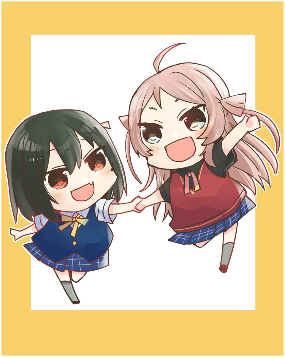 「#みんなも貼ろう突然の推し推しカプ 」|環月紙袋僕ラブ「ジ51,52」せつはる合同＋おまめ合同＋個人誌🌈👼🔖💫🐬♦✨のイラスト