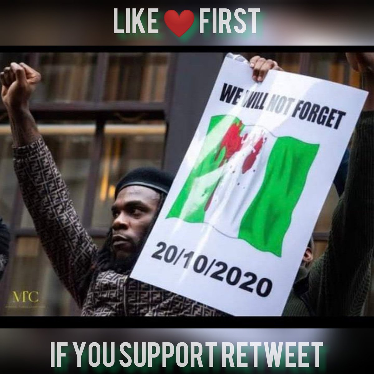 fastsocializer's tweet photo. @Mrczarr #fastsocializer #EndSARS #Burnaboy https://t.co/xaNXRibYVo