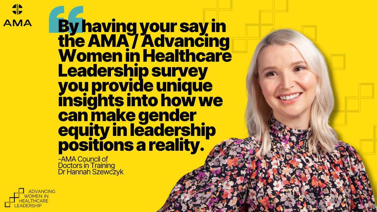 The AMA has partnered with the @AWHLproject from @MonashUni to learn from doctors about how to better advance women in leadership in the AMA. Take the survey at: monash.az1.qualtrics.com/jfe/form/SV_8x…