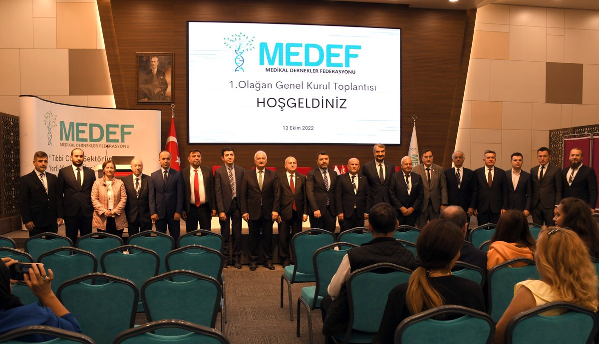 Medeffederasyon's tweet photo. Medikal Dernekler Federasyonu (MEDEF) 1.Olağan Kurulu 13 Ekim 2022 tarihinde gerçekleşmiş olup; Teşrifleri ile bizleri onurlandıran tüm misafirlerimize teşekkür ederiz.
@Kosgeb @ostimosb @tdpv2016  @sgk 
@medikalkume @ostimteknikuniv @TSEKurumsal @titck @AHMETAYSAM https://t.co/yutmNnMEiI