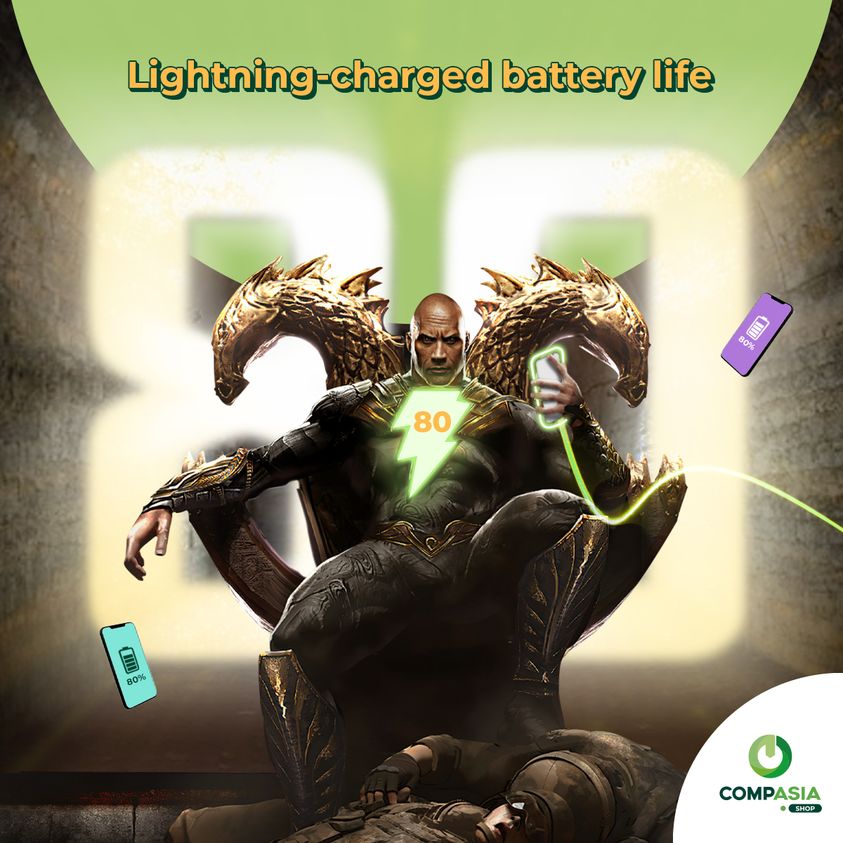 CompAsiaMY's tweet photo. Andai kata anda adalah supervillain seperti Black Adam yang boleh zZZaapp bateri telefon sampai penuh dengan pantas, anda masih perlukan telefon yang ada jangka hayat bateri yang baik! Sebab itu #CompAsia selalu pastikan kesihatan bateri telefon yang ada beli adalah 80% ke atas. https://t.co/Pj6uc7uuNY