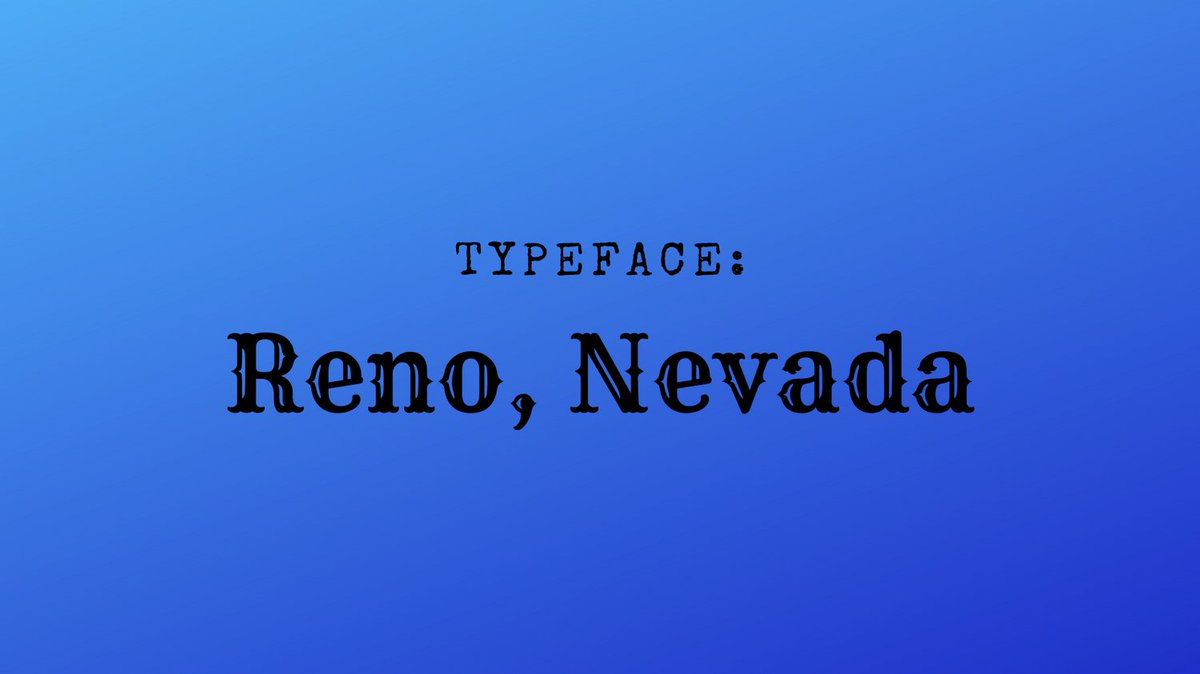 bella_erwin's tweet photo. If Reno, Nevada were to have it's own typeface..this is what I imagined it would look like! #rsj108 #design https://t.co/soEOapFhZF