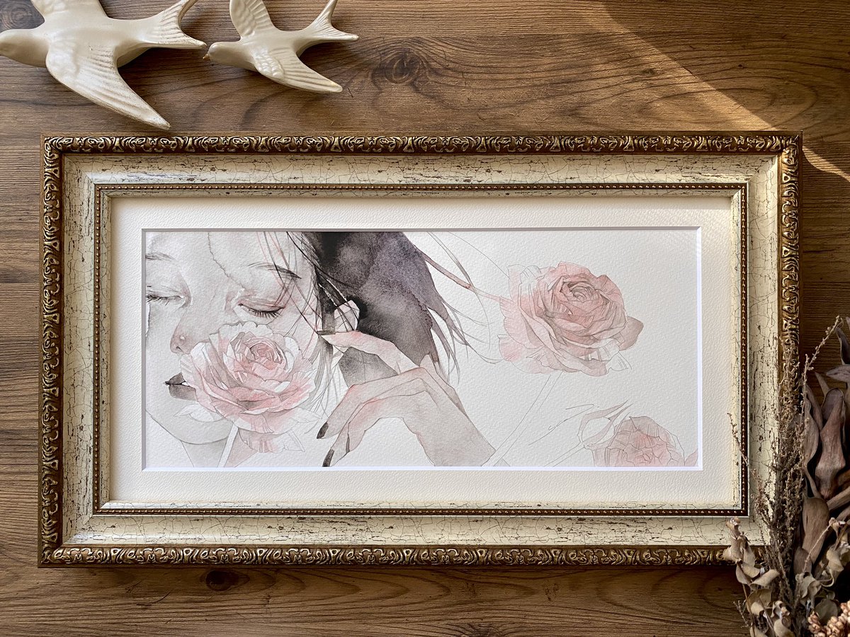 「SOLD OUT THANK YOU聞香(もんこう)原画お迎えありがとうございま」|YUEのイラスト
