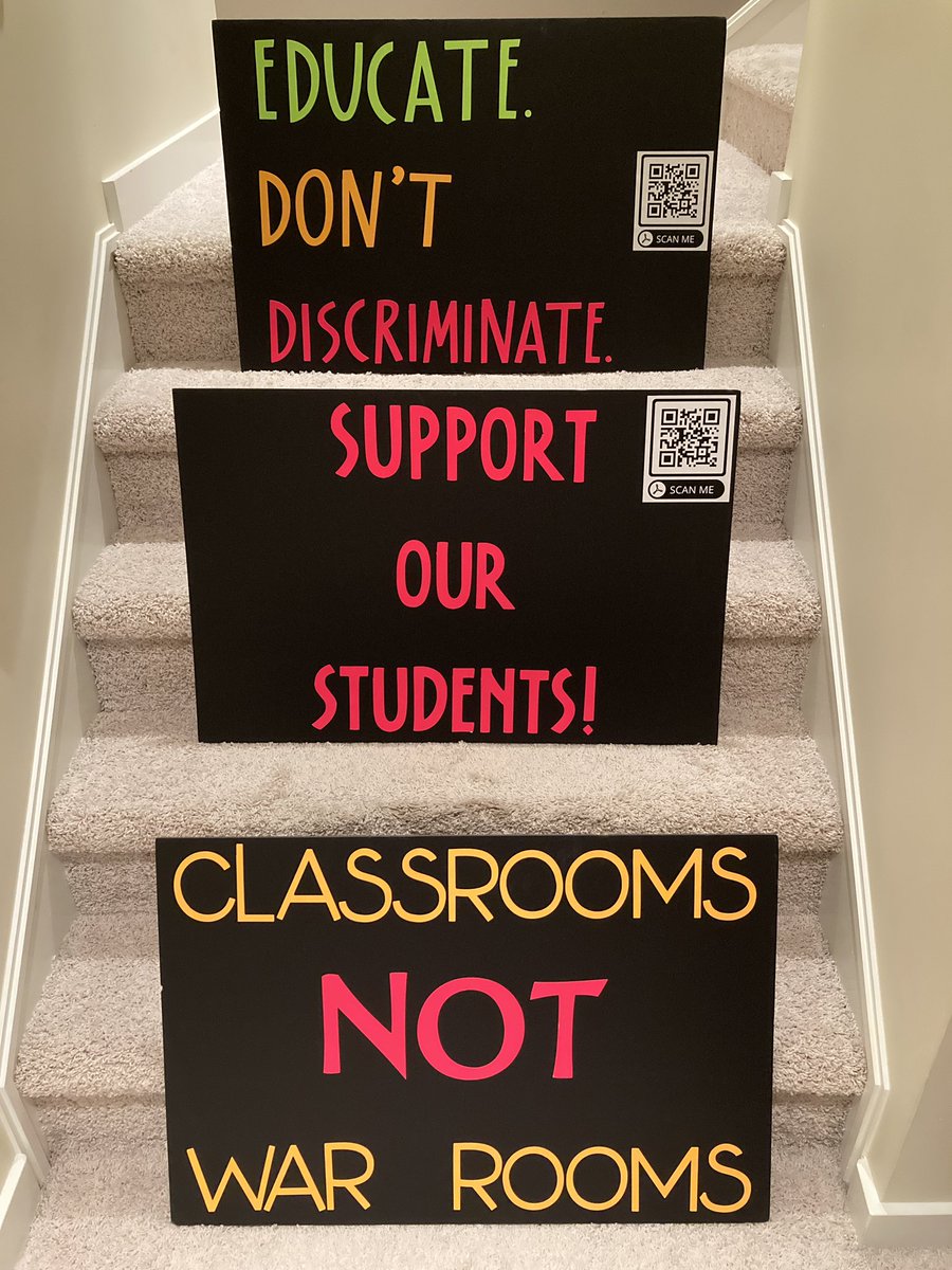 TheFrenchWong's tweet photo. So excited to #StandForEducation with @cpeck3, @schill_dawg, @albertateachers & fellow #AbEd advocates on Saturday! 💪🏻✊🏻
Some sign suggestions…
#AbEdFail #AbLeg #AbPoli #StudentsDeserveBetter #AlbertaDeservesBetter #DitchTheDraft #FireTheUCP https://t.co/u6rc4lUGd8