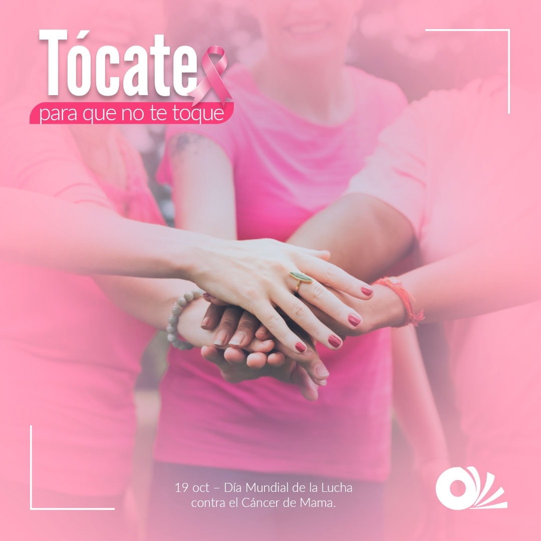 Cuidarse, es tarea de todas. Juntos, podemos prevenir el cáncer de mama, con tan solo inspirar a una amiga, un familiar o conocido a tocarse. Tu vida nos importa, así que te invitamos a chequearte; es momento de brillar con luz propia. ♥️