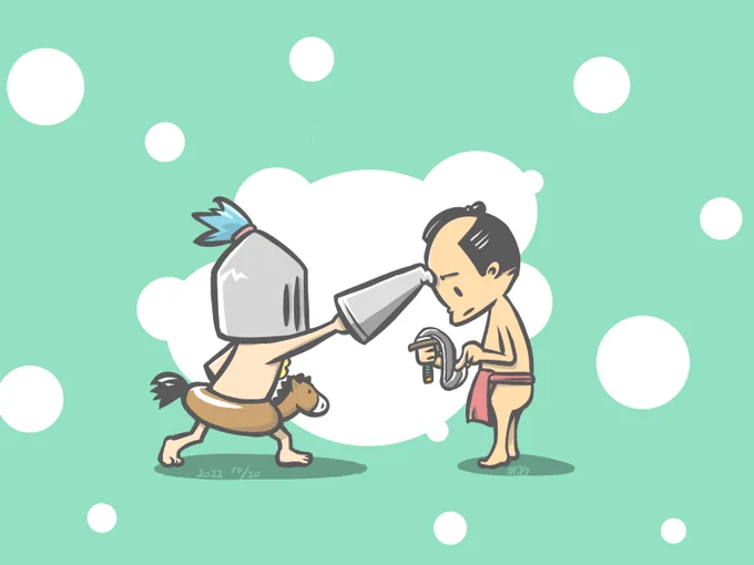 10/20 (252/365) 刀はフニャフニャ ランスはぷにぷに #今日は何の日 #ソフト化の日 #イラスト #illustration #一日一絵