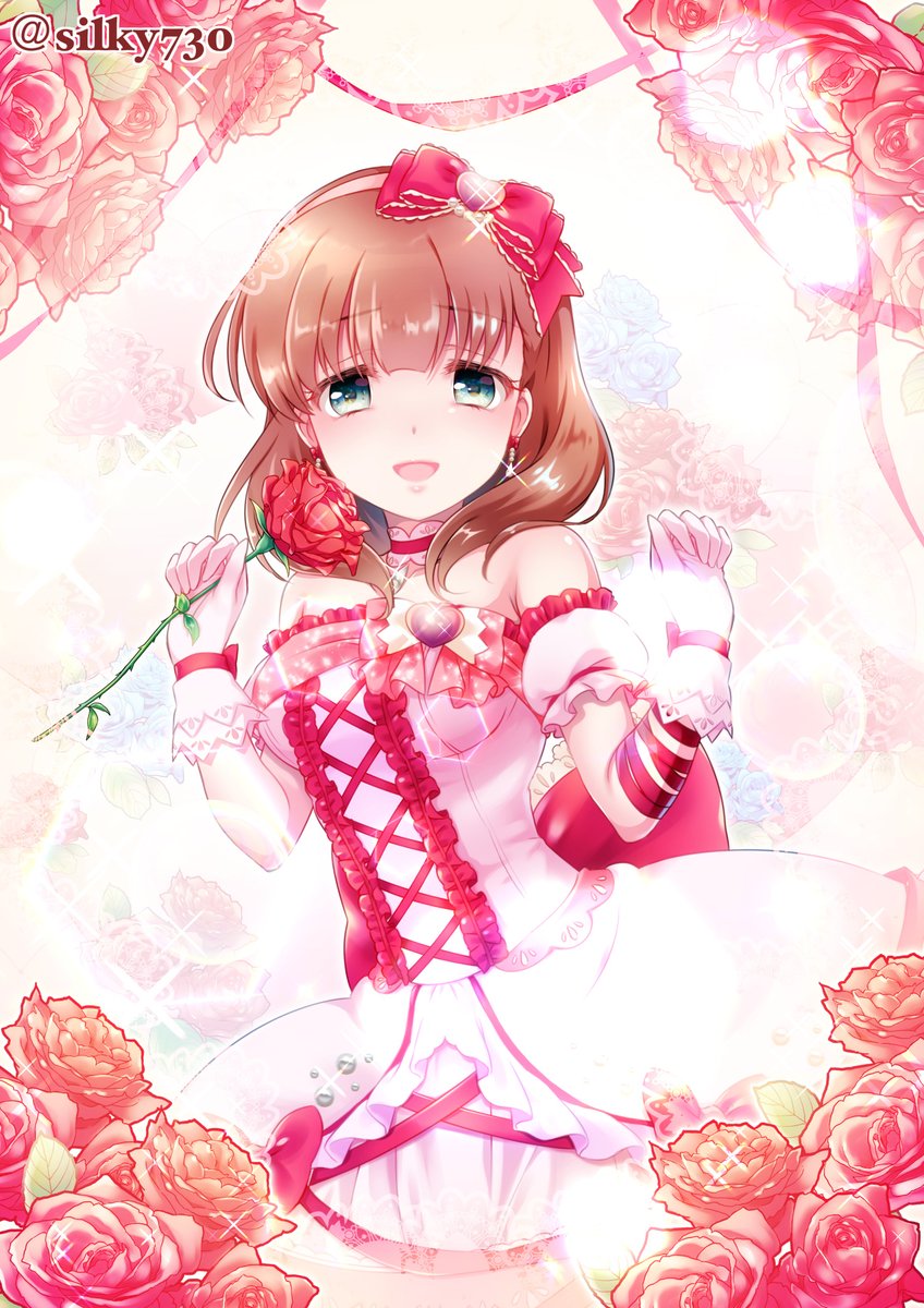 佐久間まゆ 「#あなたのぴんく色の作品を見せてくださいピンクっぽいやつ 」|しるきー🎀skeb募集中のイラスト