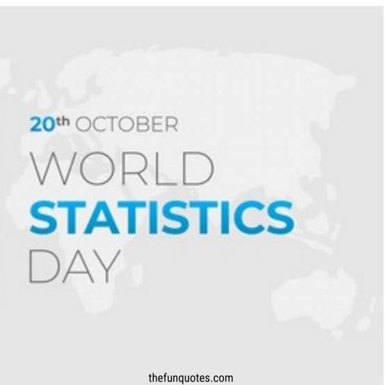 ek_prayaas's tweet photo. #WorldStatisticsDay is an international day to celebrate #statistics. Created by the #UnitedNations #StatisticalCommission, it was first celebrated on 20 October 2010. The day is celebrated every five years. https://t.co/56R006IWV9