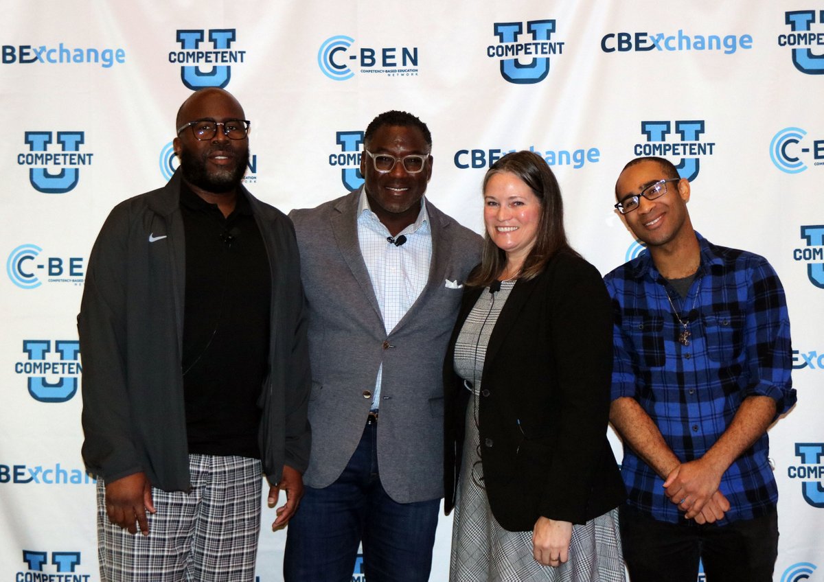 CBENetwork's tweet photo. 1 of everyone's favorites from today was: "Packing the Stands with Raving Fans!" This event featured Adrian Haugabrook @SNHU, Ricky Washington, Koran Dorsett, & Maureen Stover. Thank you for sharing your personal journeys w/us!
#CBExchange #CBEN #CBE #Competency #Education https://t.co/cxuIOfGRLD