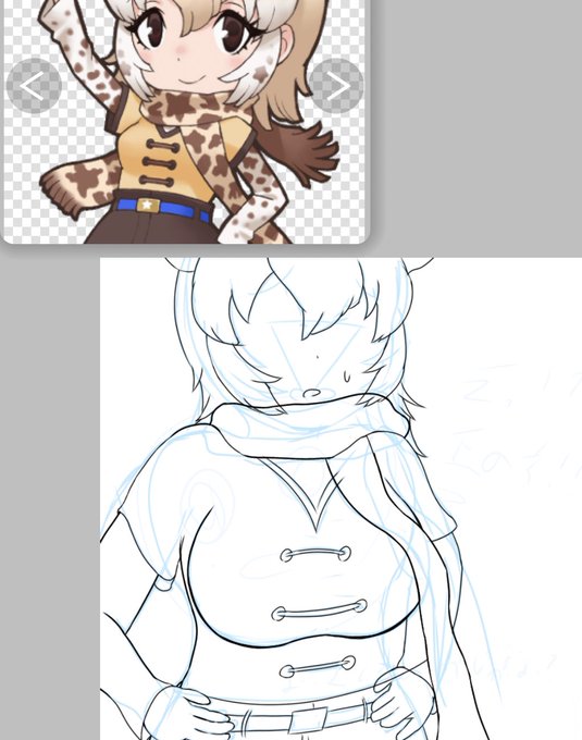 端の方に描く都合で省コスト作画マサイキリンさん 