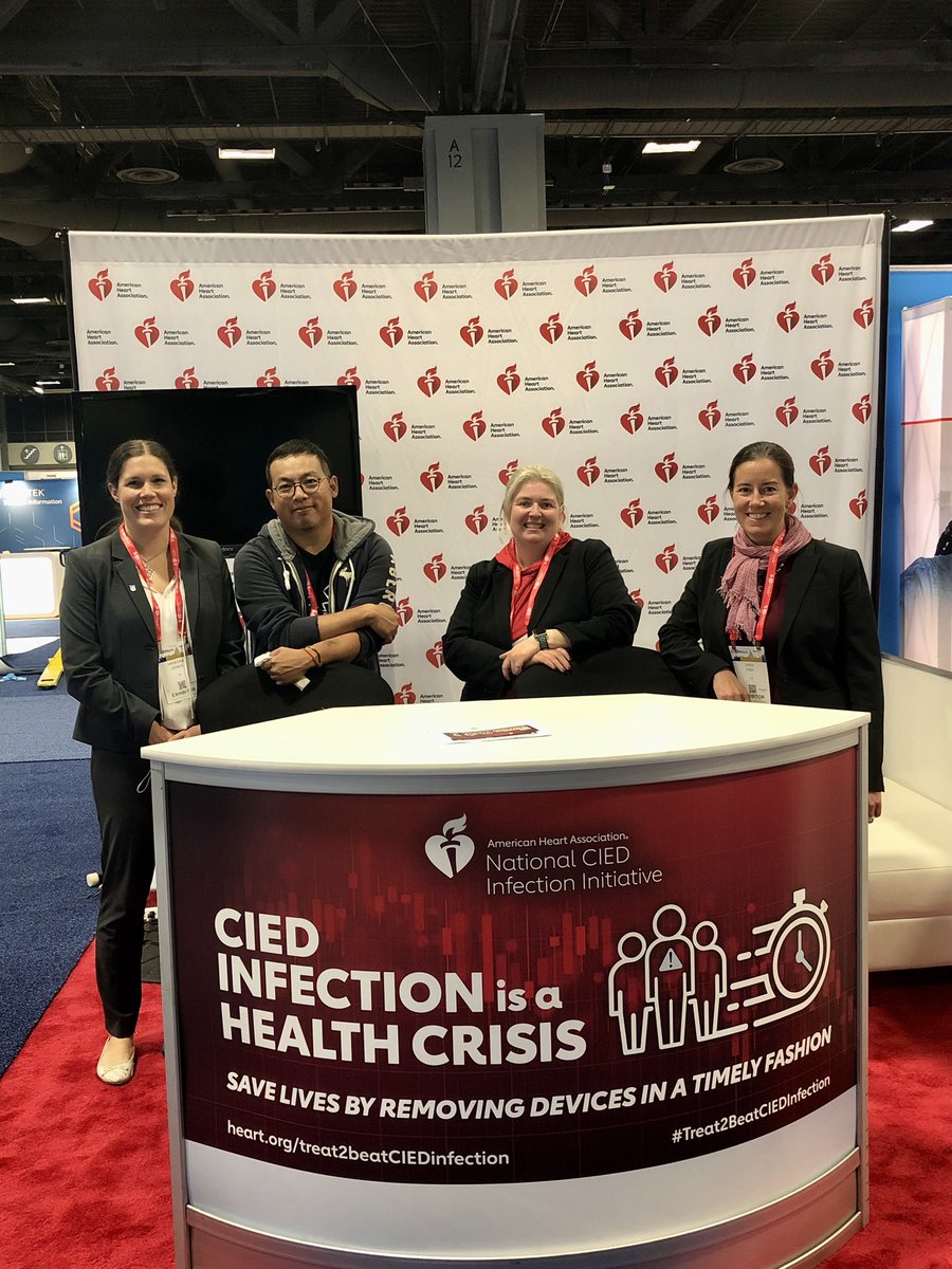 vleepjones's tweet photo. If you are at #IDweek2022 swing by the @American_Heart booth to learn about their National #CIEDinfection campaign and education!#Treat2BeatCIEDinfection https://t.co/ec5p7C7BBl