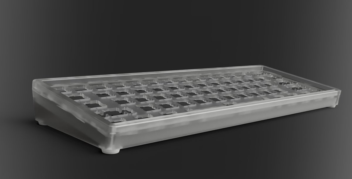 vaeron's tweet photo. Today's stream felt really successful! I'm working on some new #customkeyboard #design #3dmodeling. Basing this housing on the @KBDfans DZ60 RGB Hot Swap. Thanks to @Snowwi_ for the input! Want to do customs in frosted Polycarbonate. #3dprinting prototypes now! https://t.co/0Ug1jrUJgI