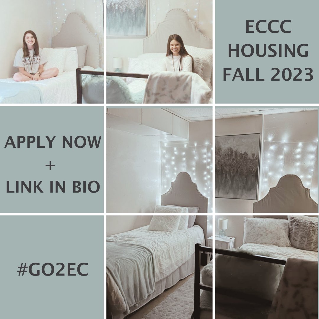 go2ec's tweet photo. HOME SWEET DORM | Fall 2023 applications for on campus housing options at @eccc_ms are OPEN - apply + submit your deposit and see why living on campus makes things even #greaterinDecatur.
Apply via myEC at: https://t.co/OTBzkshAf0
#go2ec #withYOUinmind #wyim https://t.co/WOGtE3olHK
